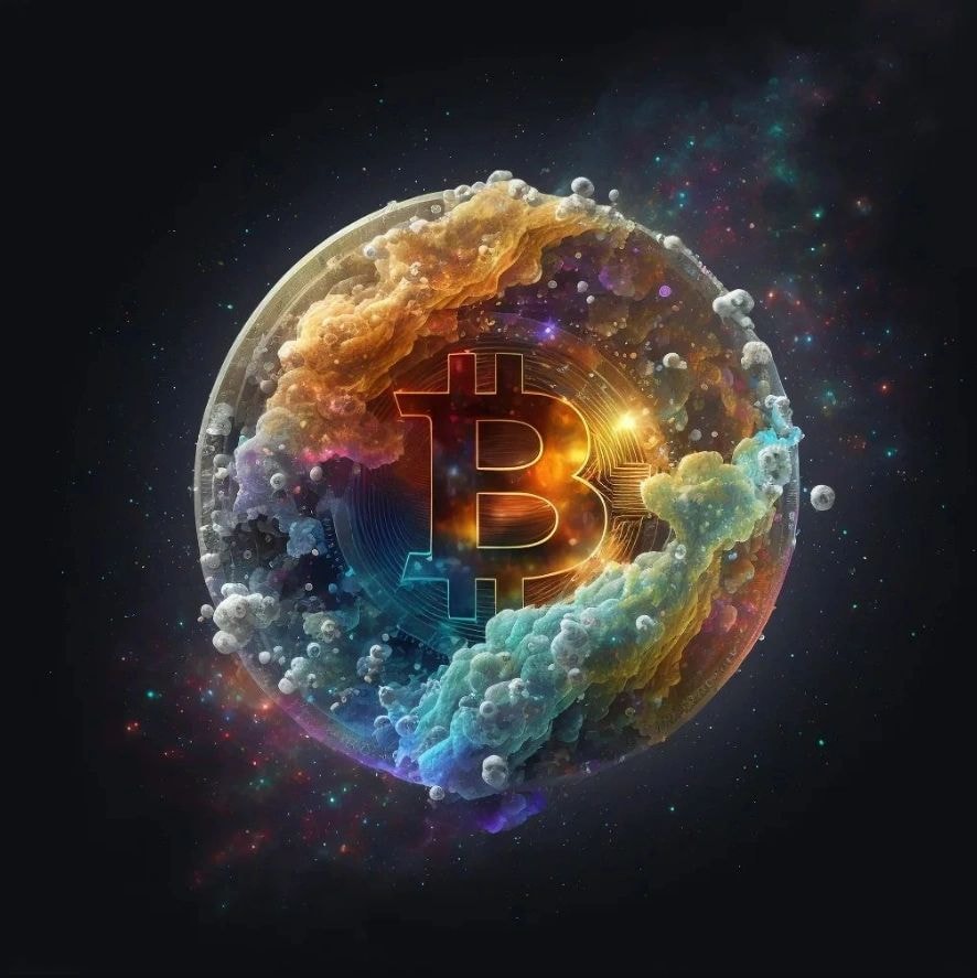 Abstract blockchain technology visual